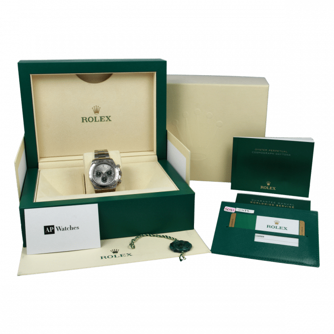 Rolex Daytona men's mirror watch, light gray dial – view 6