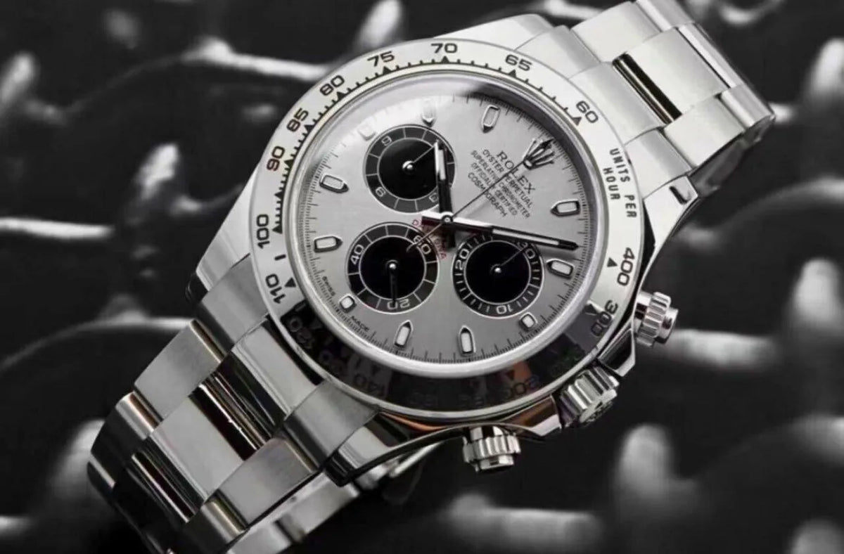 Rolex Daytona men's mirror watch, light gray dial – view 7