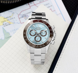 Rolex Daytona men's mirror watch, ice blue dial – view 11