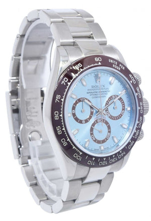 Rolex Daytona men's mirror watch, ice blue dial – view 4