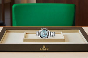 Rolex Daytona men's mirror watch, ice blue dial – view 7
