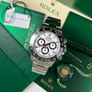Rolex Daytona men's mirror watch, white dial – view 3