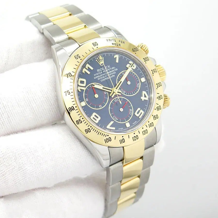 Rolex Daytona men's mirror watch, blue dial – view 2