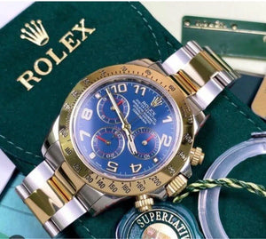 Rolex Daytona men's mirror watch, blue dial – view 5
