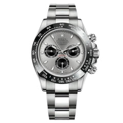 Rolex Daytona 43mm Men's Mirror Automatic Watch – Gray Dial & Silver Stainless Steel Bracelet