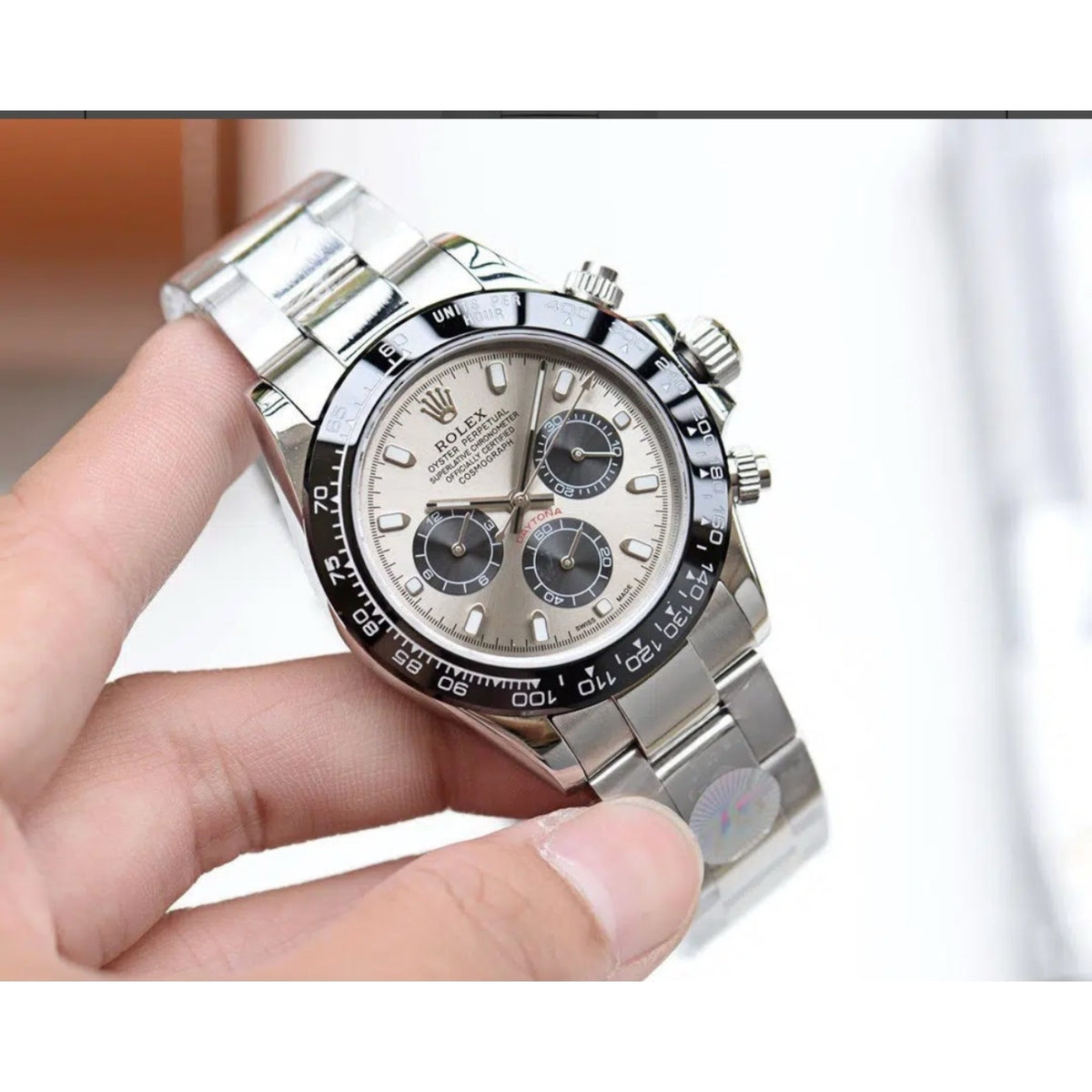 Rolex Daytona men's mirror watch, gray dial – view 5