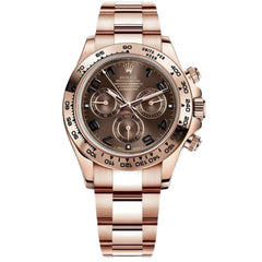Rolex Daytona 43mm Men's Mirror Automatic Watch – Copper Dial & Rose Gold-Tone Stainless Steel Bracelet