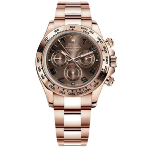Rolex Daytona 43mm Men's Mirror Automatic Watch – Copper Dial & Rose Gold-Tone Stainless Steel Bracelet