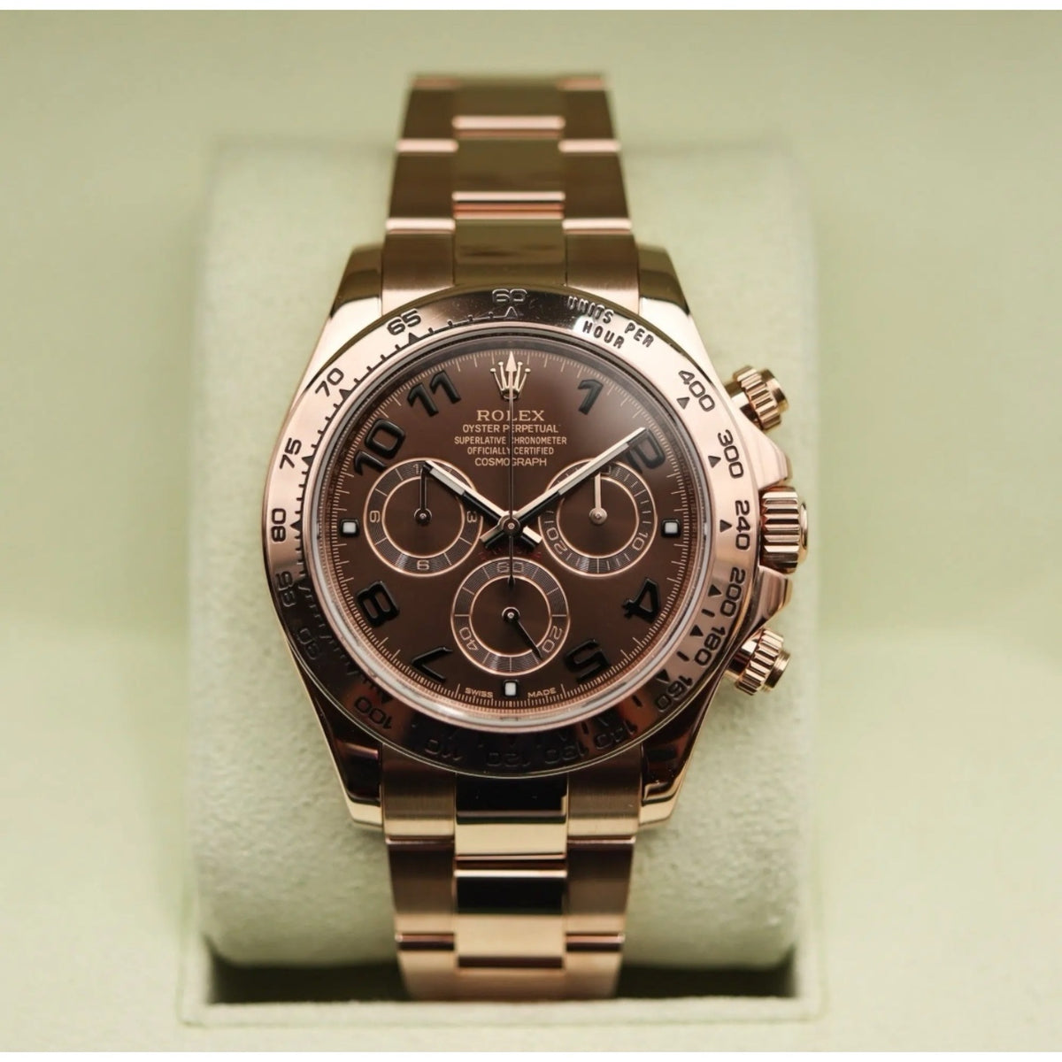 Rolex Daytona men's mirror watch, copper dial – view 4