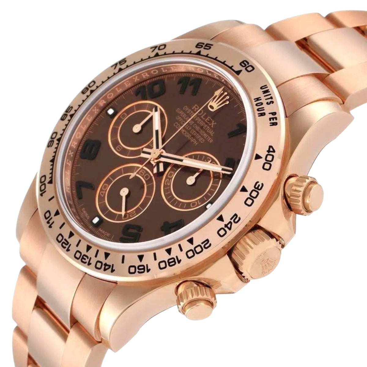 Rolex Daytona men's mirror watch, copper dial – view 4