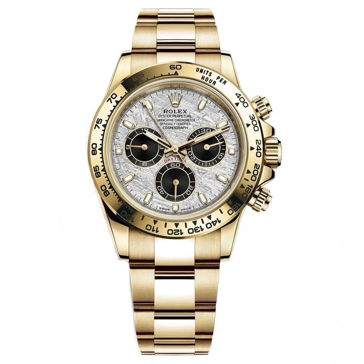 Rolex Daytona 40mm Men's Mirror Automatic Watch – Silver Dial & Gold-Tone Stainless Steel Bracelet