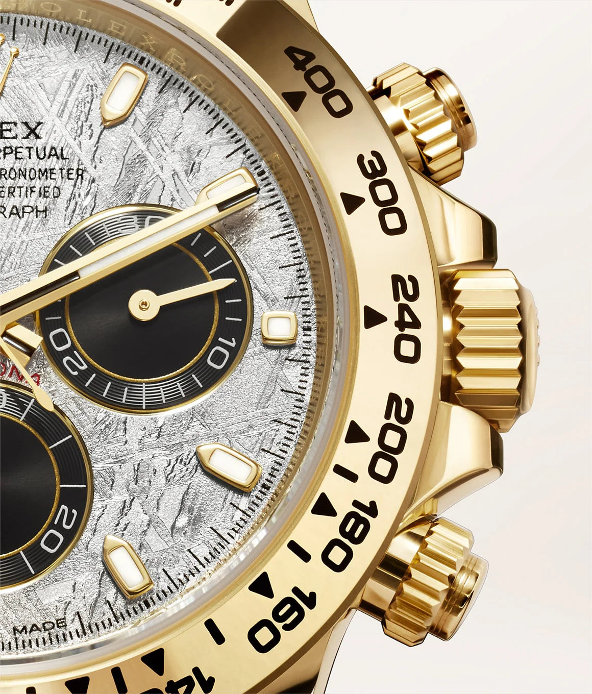 Rolex Daytona men's mirror watch, silver dial – view 3
