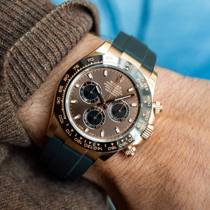 Rolex Daytona men's mirror watch, brown dial – view 2