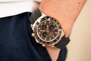 Rolex Daytona men's mirror watch, brown dial – view 3