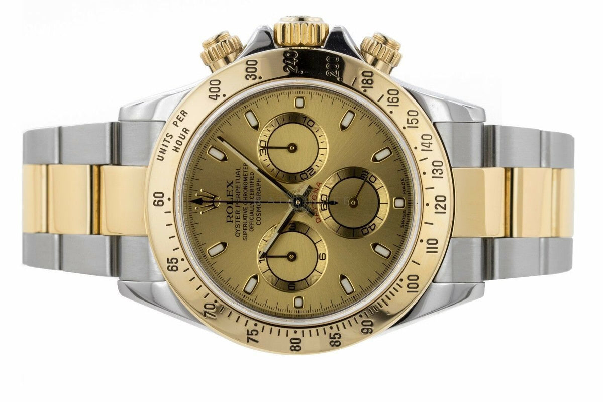 Rolex Daytona men's mirror watch, gold-tone dial – view 9