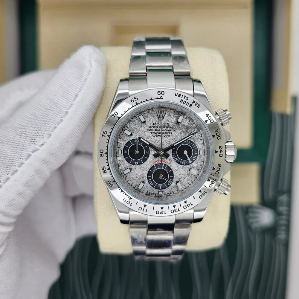 Rolex Daytona men's mirror watch, silver dial – view 5