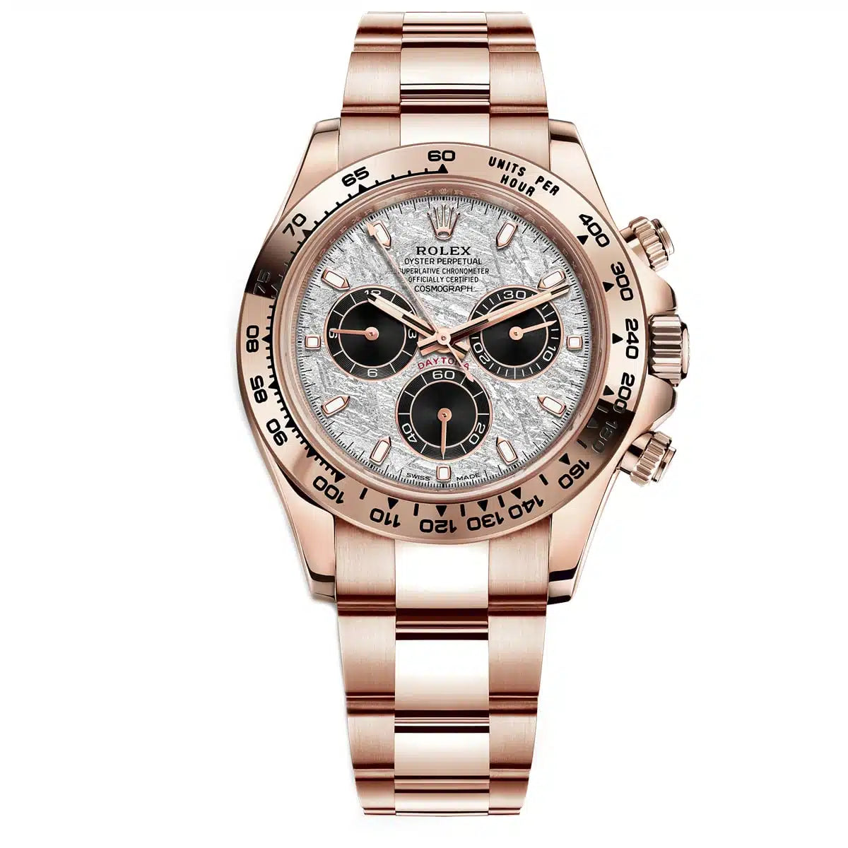 Rolex Daytona 42mm Men's Mirror Automatic Watch – Silver Dial & Rose Gold-Tone Stainless Steel Bracelet