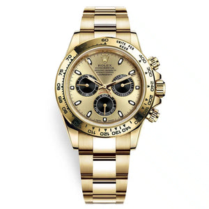 Rolex Daytona 43mm Men's Mirror Automatic Watch – Gold-Tone Dial & Gold-Tone Stainless Steel Bracelet