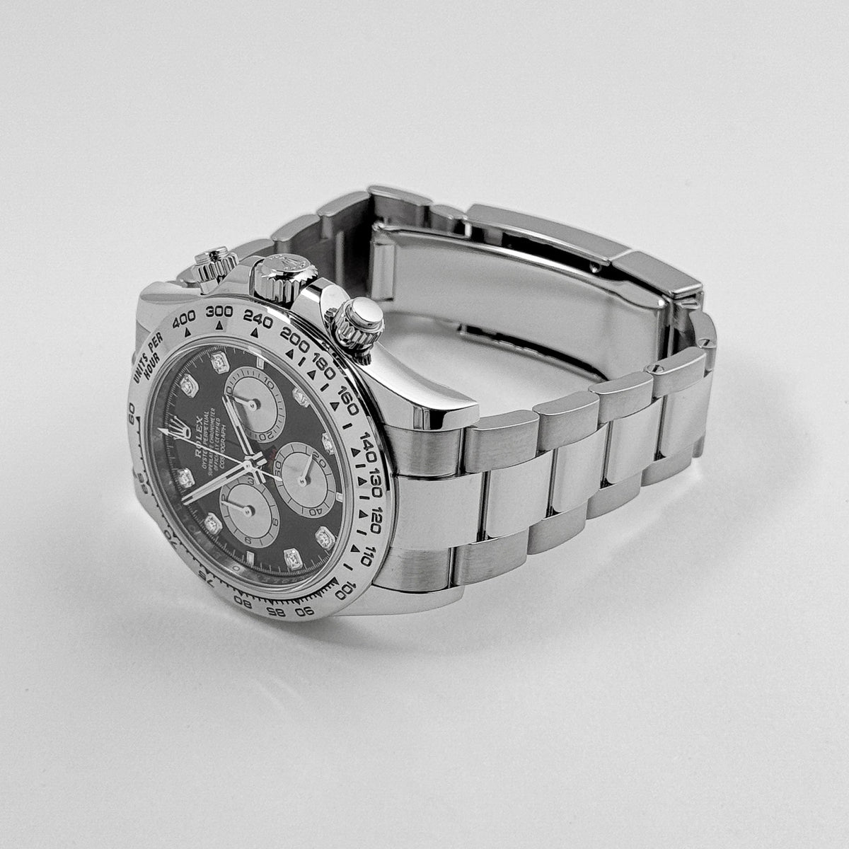 Rolex Daytona men's mirror watch, black dial – view 3