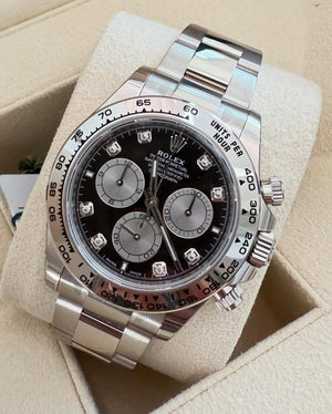 Rolex Daytona men's mirror watch, black dial – view 9