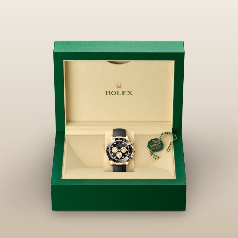Rolex Daytona men's mirror watch, black stone-set dial – view 7