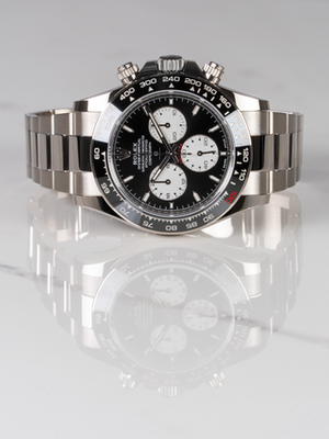 Rolex Daytona men's mirror watch, black dial – view 4