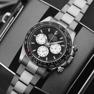 Rolex Daytona men's mirror watch, black dial – view 8