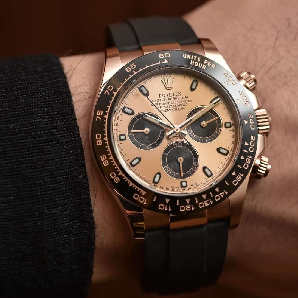 Rolex Daytona men's mirror watch, brown dial – view 2