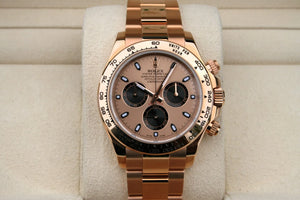 Rolex Daytona men's mirror watch, copper dial, rose gold-tone stainless steel bracelet – view 2