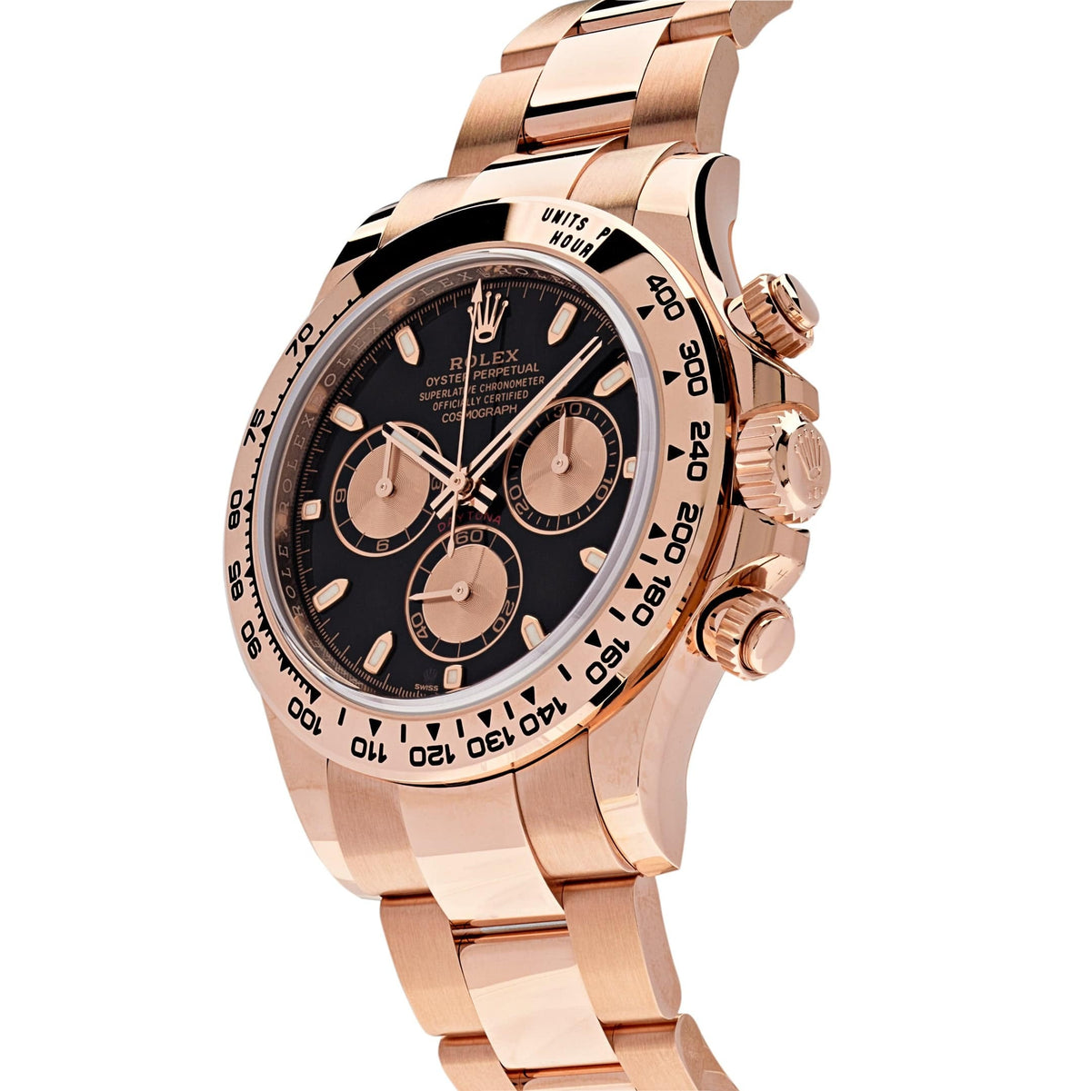 Rolex Daytona men's mirror watch, black dial – view 2