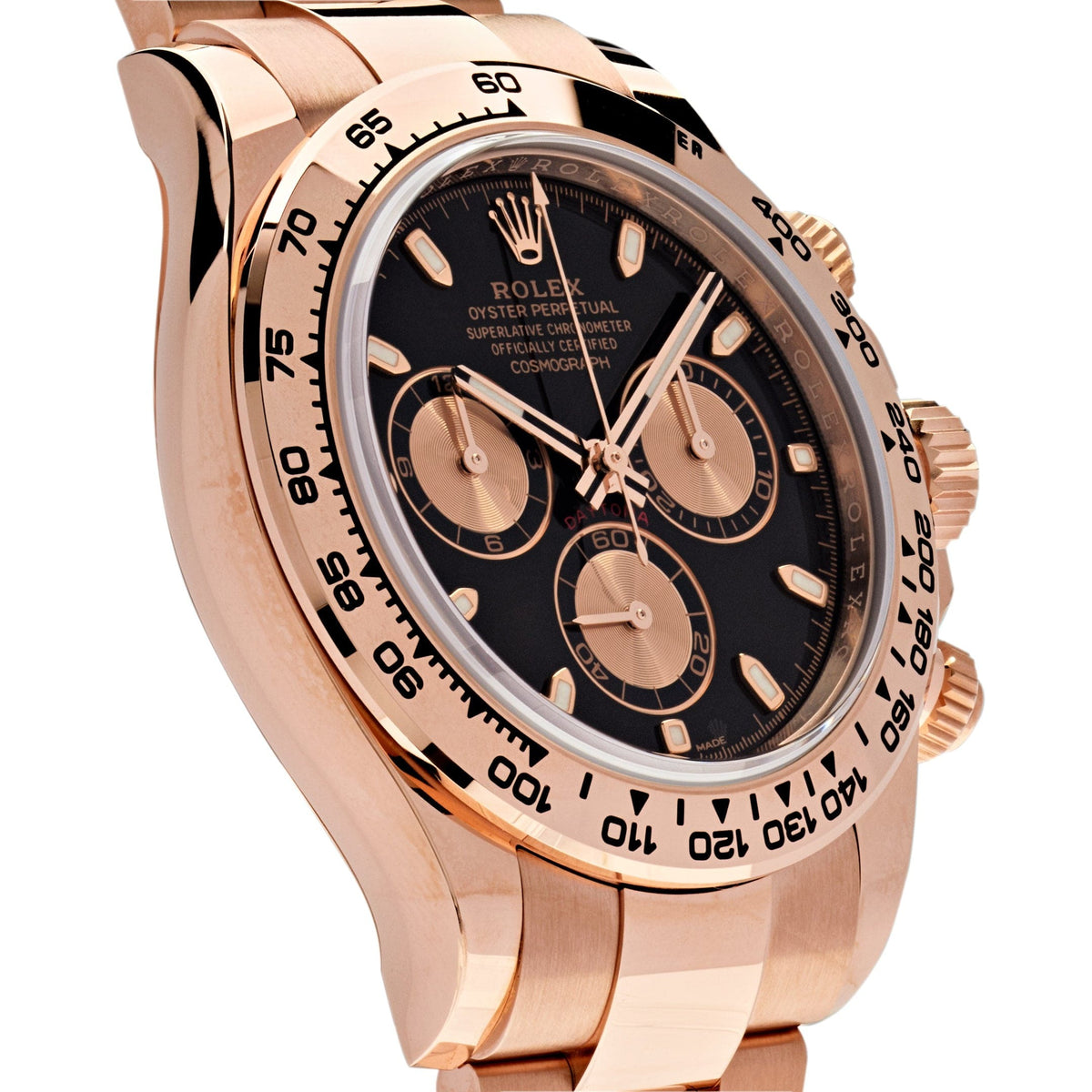 Rolex Daytona men's mirror watch, black dial – view 3