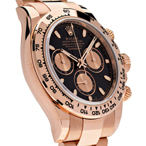 Rolex Daytona men's mirror watch, black dial – view 3