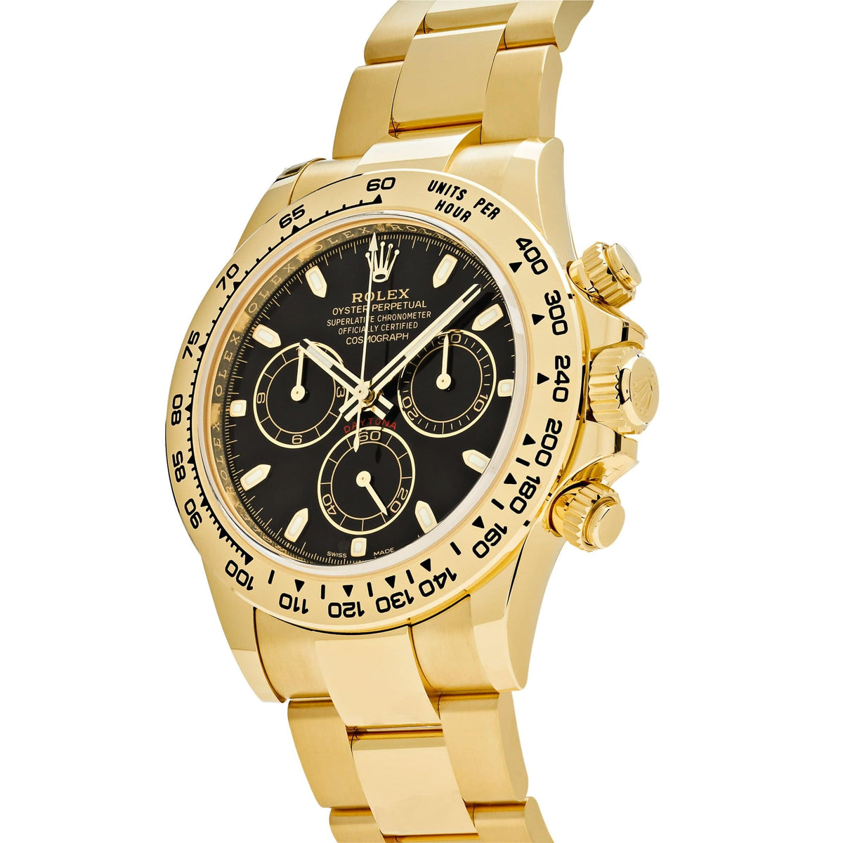 Rolex Daytona men's mirror watch, black dial – view 2