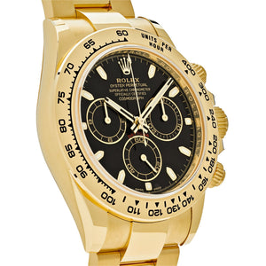 Rolex Daytona men's mirror watch, black dial – view 3