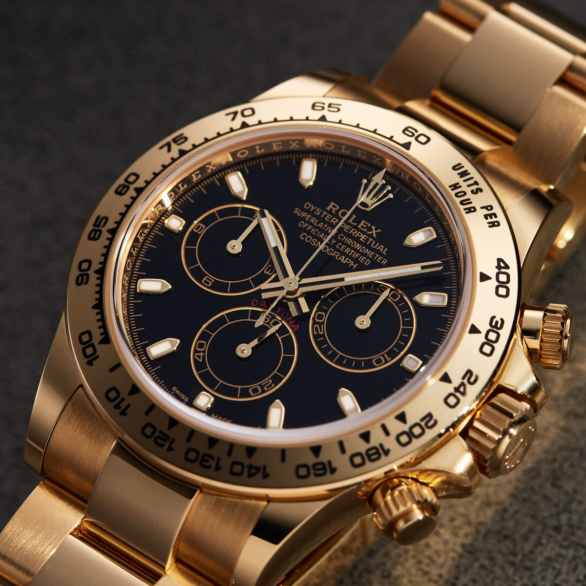 Rolex Daytona men's mirror watch, black dial – view 8