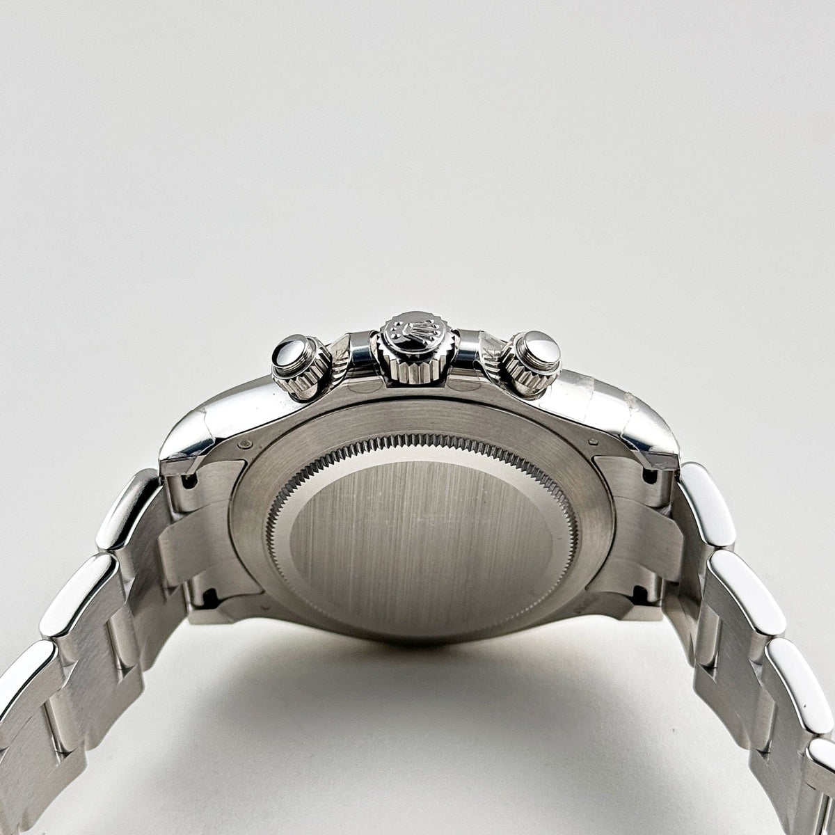 Rolex Daytona men's mirror watch, ice blue Eastern Arabic numeral dial – view 3