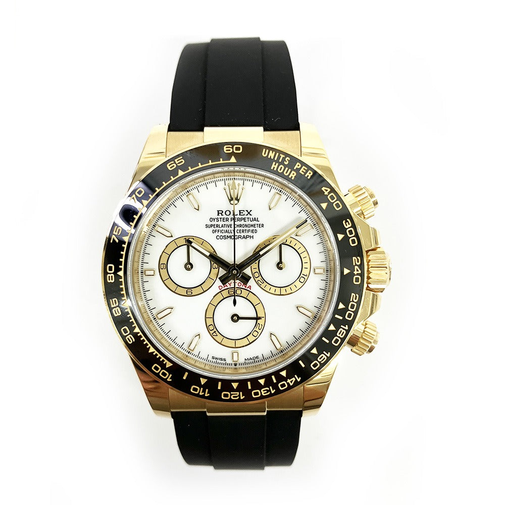 Rolex Daytona men's mirror watch, white dial – view 4