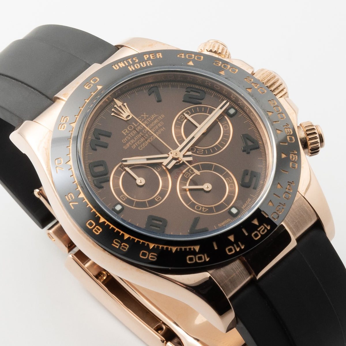Rolex Daytona men's mirror watch, brown dial – view 3