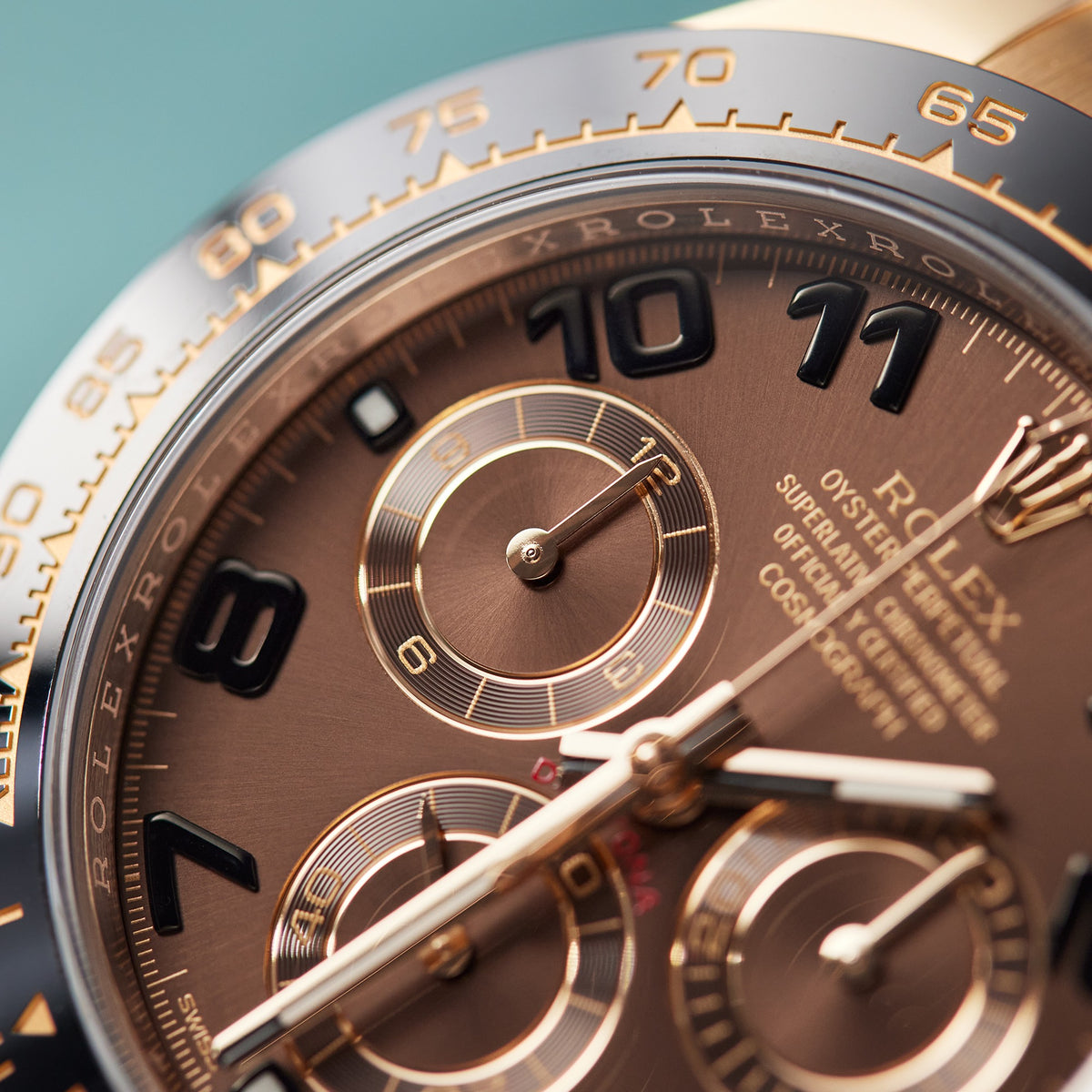 Rolex Daytona men's mirror watch, brown dial – view 7