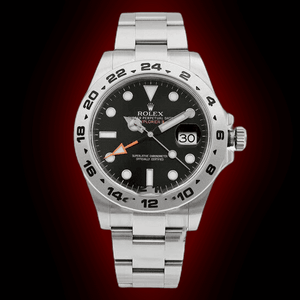 Rolex Explorer II 42mm men's mirror watch, black dial – view 2