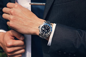 Rolex GMT-Master II men's mirror watch, black dial – view 10