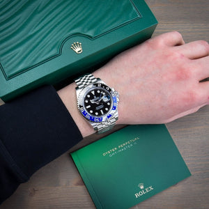 Rolex GMT-Master II men's mirror watch, black dial – view 13