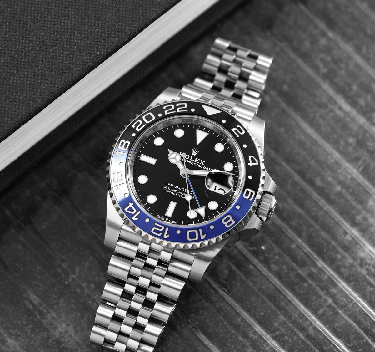 Rolex GMT-Master II men's mirror watch, black dial – view 4