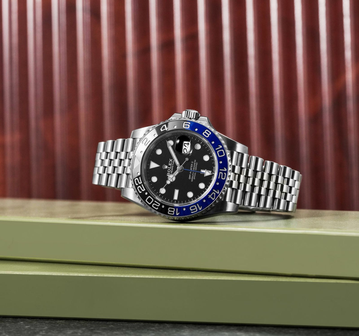 Rolex GMT-Master II men's mirror watch, black dial – view 7