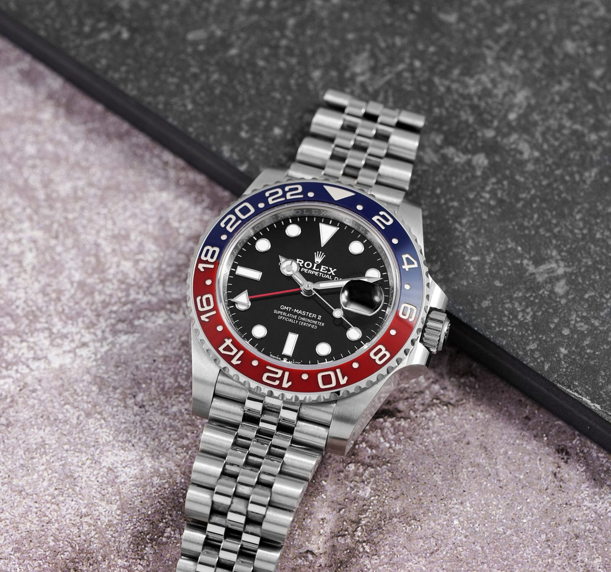 Rolex GMT-Master men's mirror watch, black dial – view 18