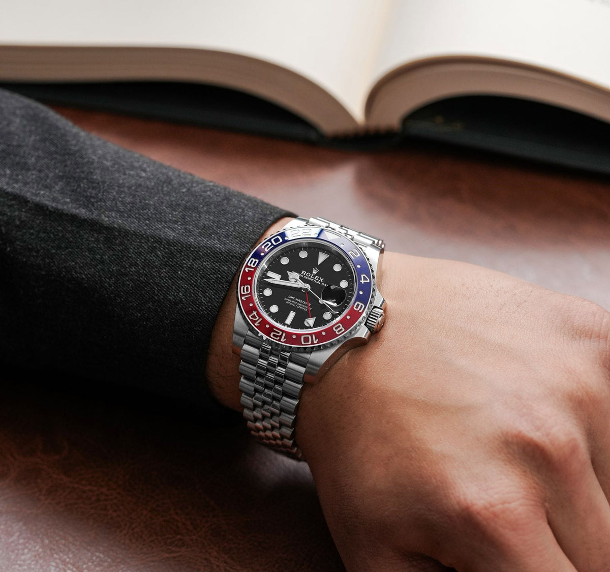 Rolex GMT-Master men's mirror watch, black dial – view 19