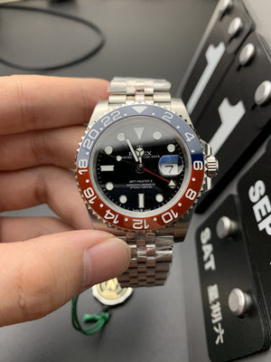 Rolex GMT-Master men's mirror watch, black dial – view 2