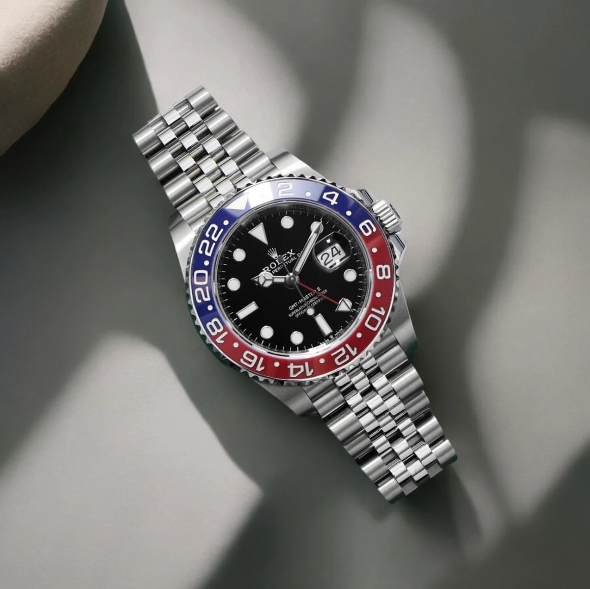 Rolex GMT-Master men's mirror watch, black dial – view 8