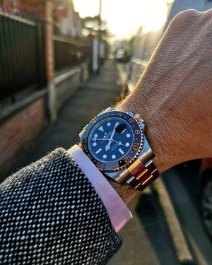 Rolex GMT-Master men's mirror watch, black dial – view 11