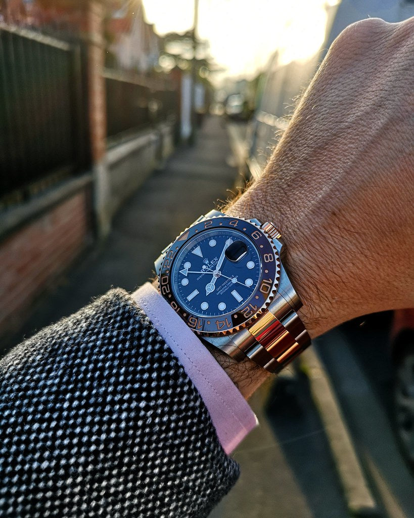 Rolex GMT-Master men's mirror watch, black dial – view 11